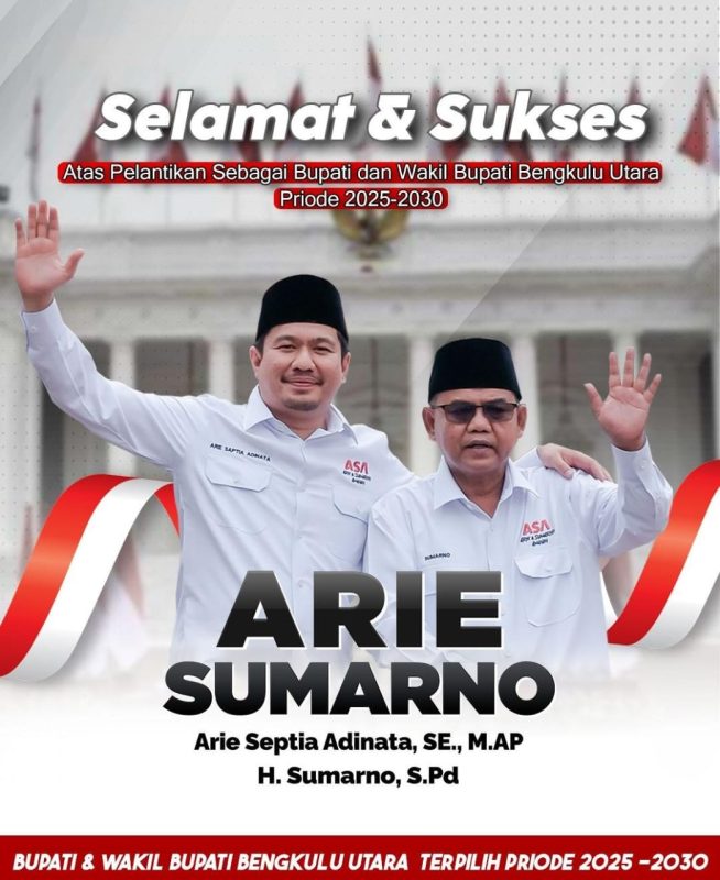 Ketua dan Jajaran DPD APPI Bengkulu Utara Ucapkan Selamat atas Pelantikan Bupati dan Wakil Bupati
