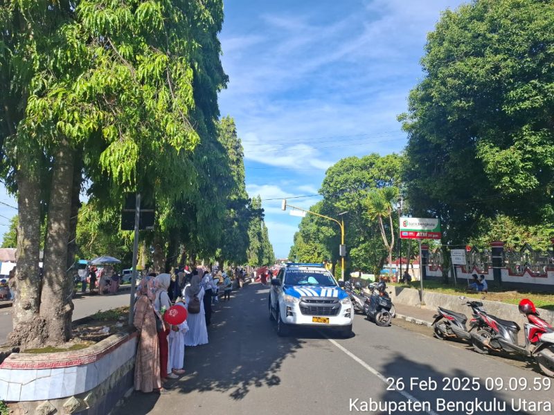 KEGIATAN PENGAWALAN LALU LINTAS PAWAI TA’ARUF RAMADHAN 1446 H/2025 M DI ARGA MAKMUR