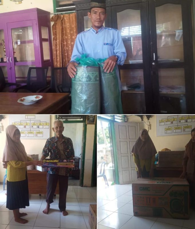 PEMDES LUBUK SEMANTUNG TEGUHKAN SILATURAHMI DENGAN BANTUAN IBADAH ISTIMEWA KE MASJID NURUL HUDA 