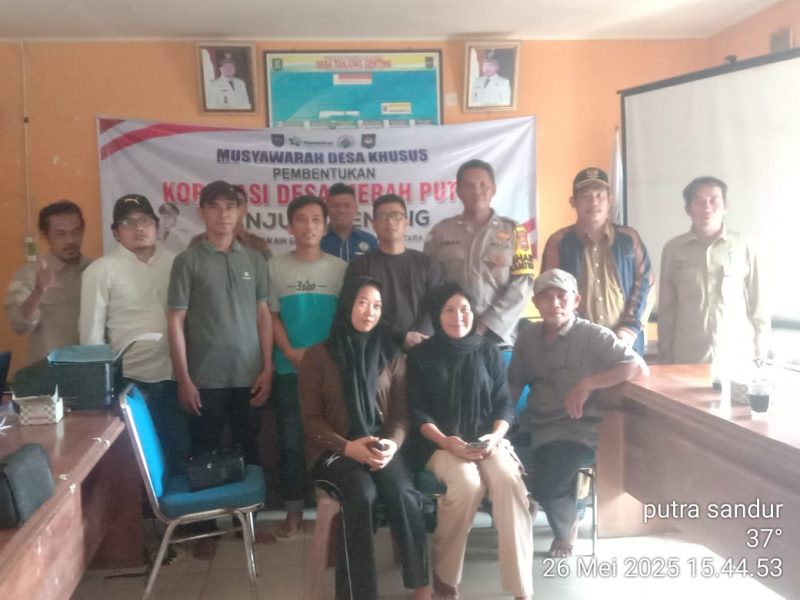 MUSYAWARAH DESA KHUSUS PEMBENTUKAN KOPERASI MERAH PUTIH TANJUNG GENTING DIGELAR