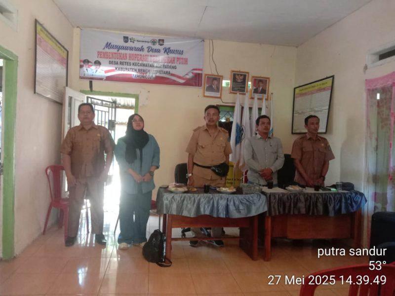 PEMDES RETES GELAR MUSDESUS PEMBENTUKAN PENGURUS KOPERASI DESA “MERAH PUTIH”
